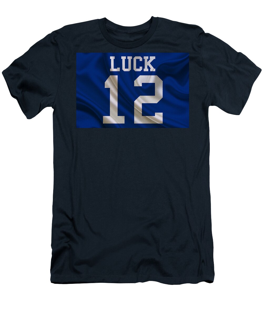 Indianapolis Colts Andrew Luck T-Shirt by Joe Hamilton - Pixels