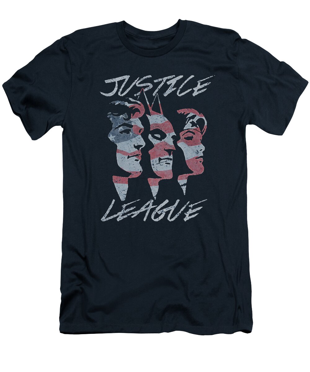 Justice League Of America T-Shirt featuring the digital art Jla - Justice For America by Brand A