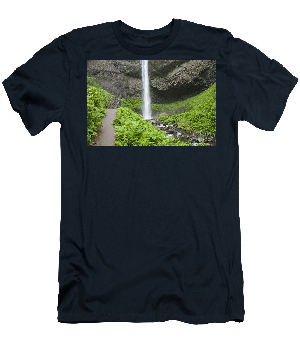 Waterfall T-Shirt featuring the photograph Latourelle Falls 4a by Rich Collins