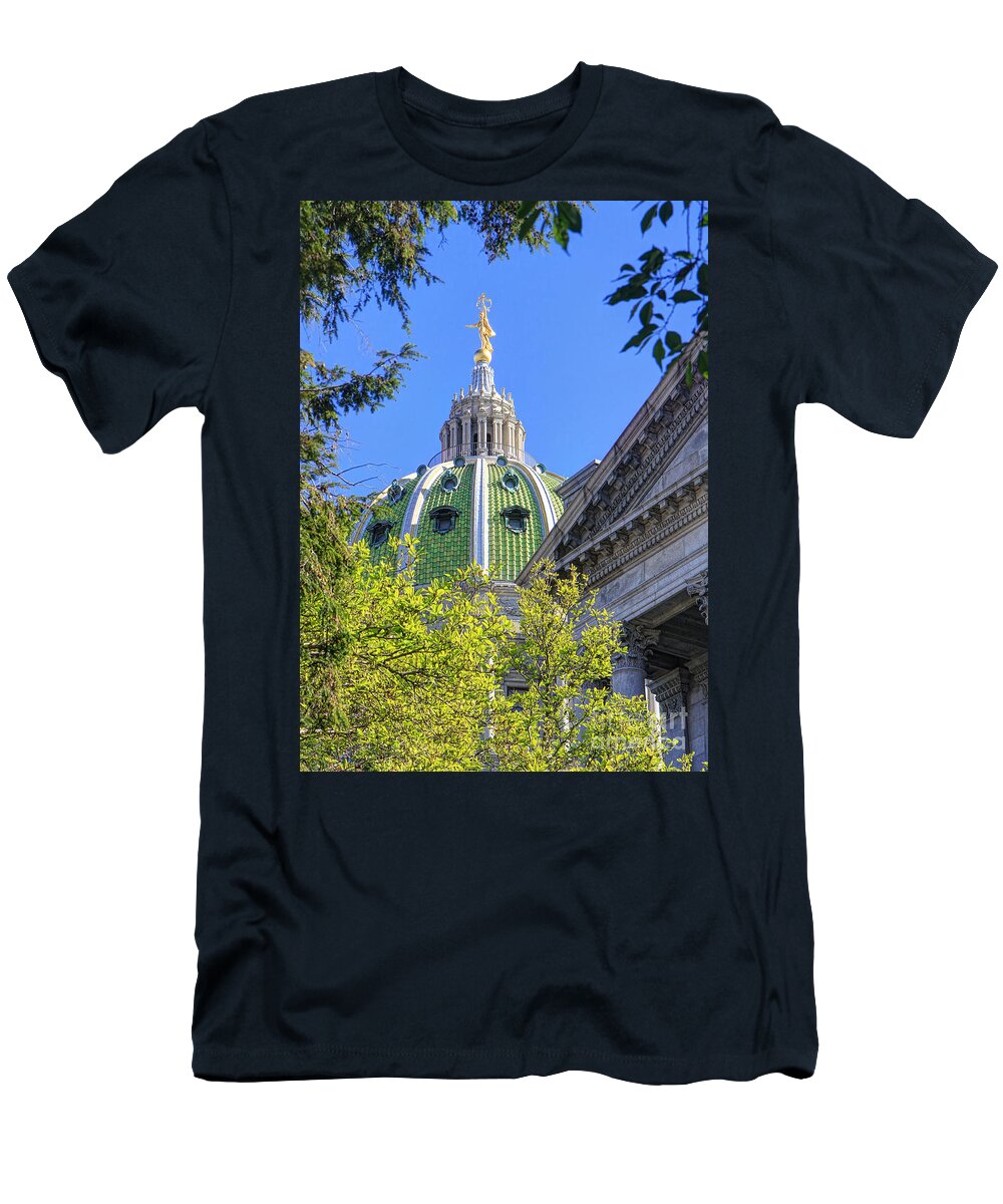 Harrisburg T-Shirt featuring the photograph Miss Penn by Geoff Crego
