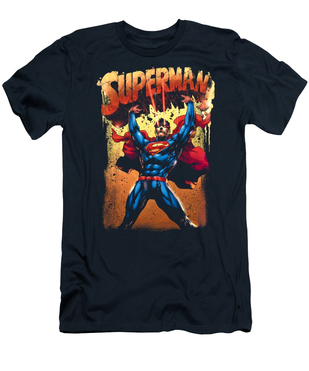  T-Shirt featuring the digital art Superman - Lift Up #1 by Brand A