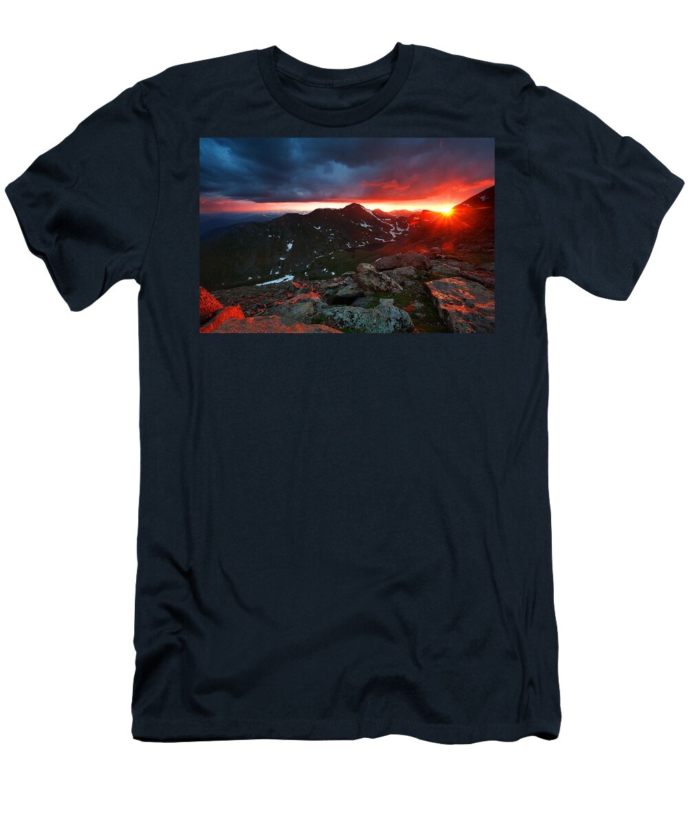 Sunsets T-Shirt featuring the photograph Goodnight Kiss by Jim Garrison