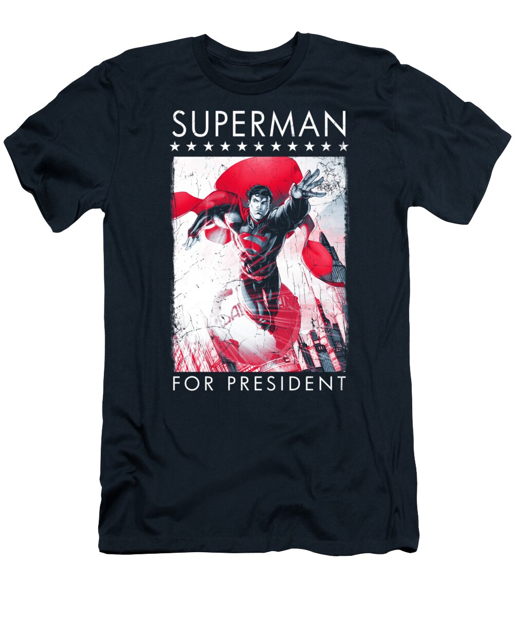  T-Shirt featuring the digital art Superman - Superman For President by Brand A