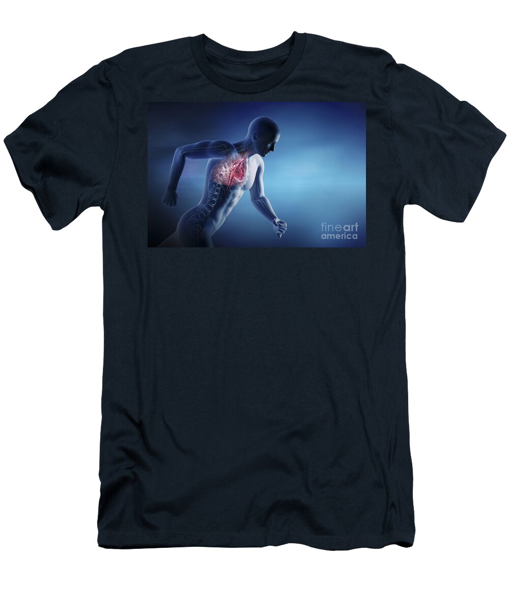 Circulation T-Shirt featuring the photograph Cardiovascular Exercise #3 by Science Picture Co