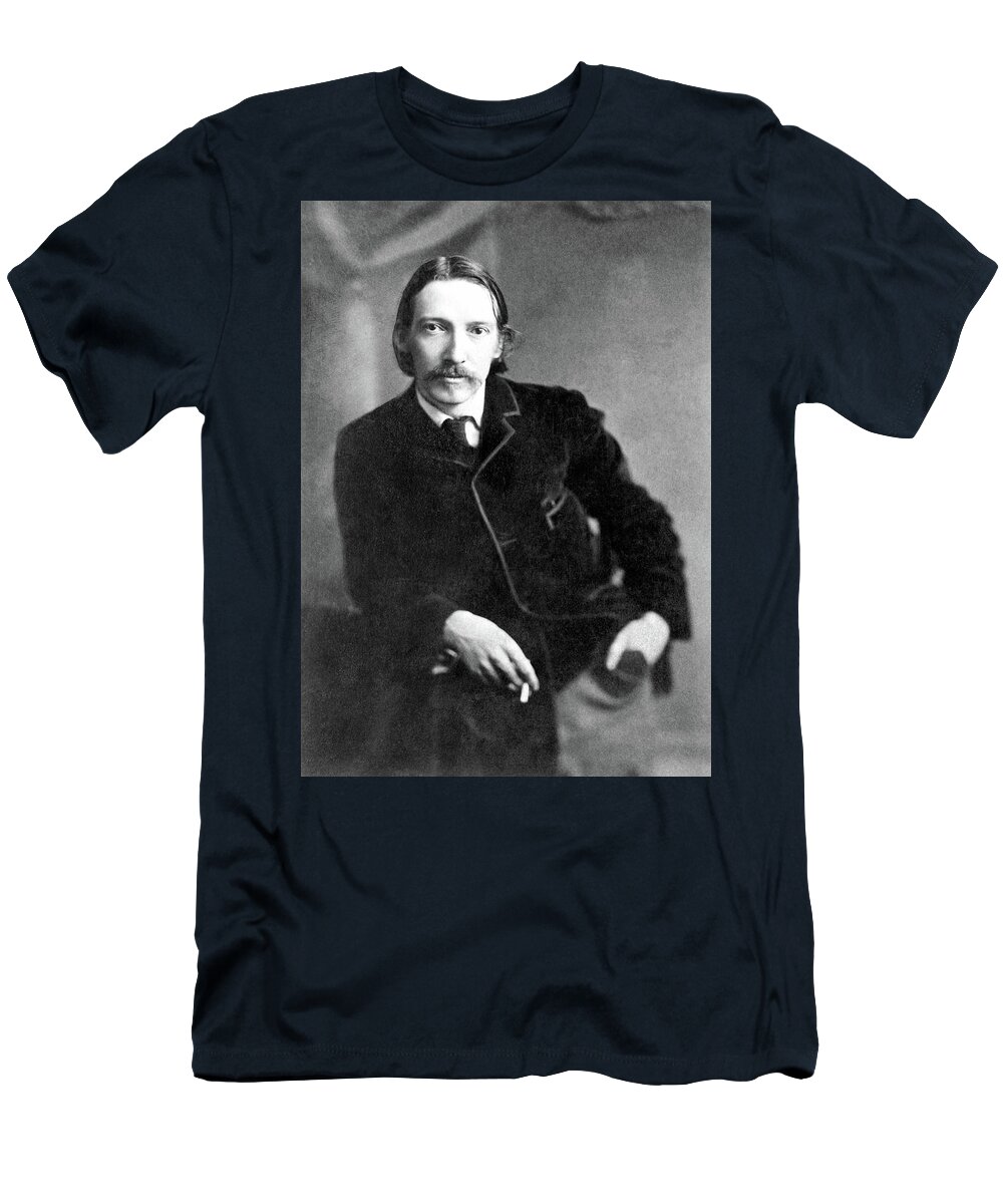 1888 T-Shirt featuring the photograph Robert Louis Stevenson #6 by Granger