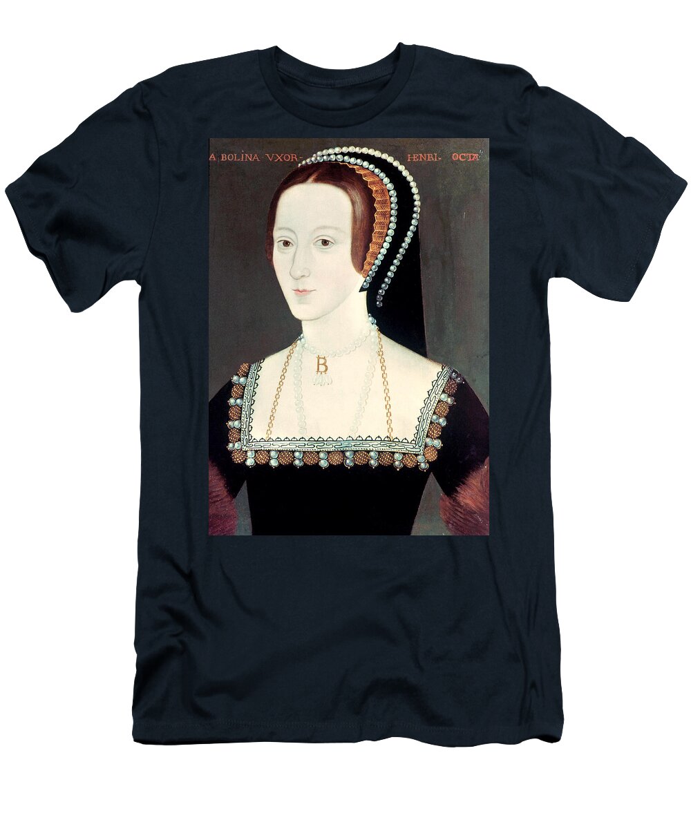 16th Century T-Shirt featuring the painting Anne Boleyn (1507-1536) #9 by Granger