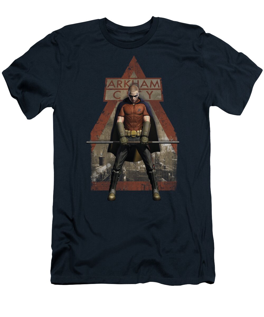 Arkham City T-Shirt featuring the digital art Arkham City - Arkham Robin by Brand A
