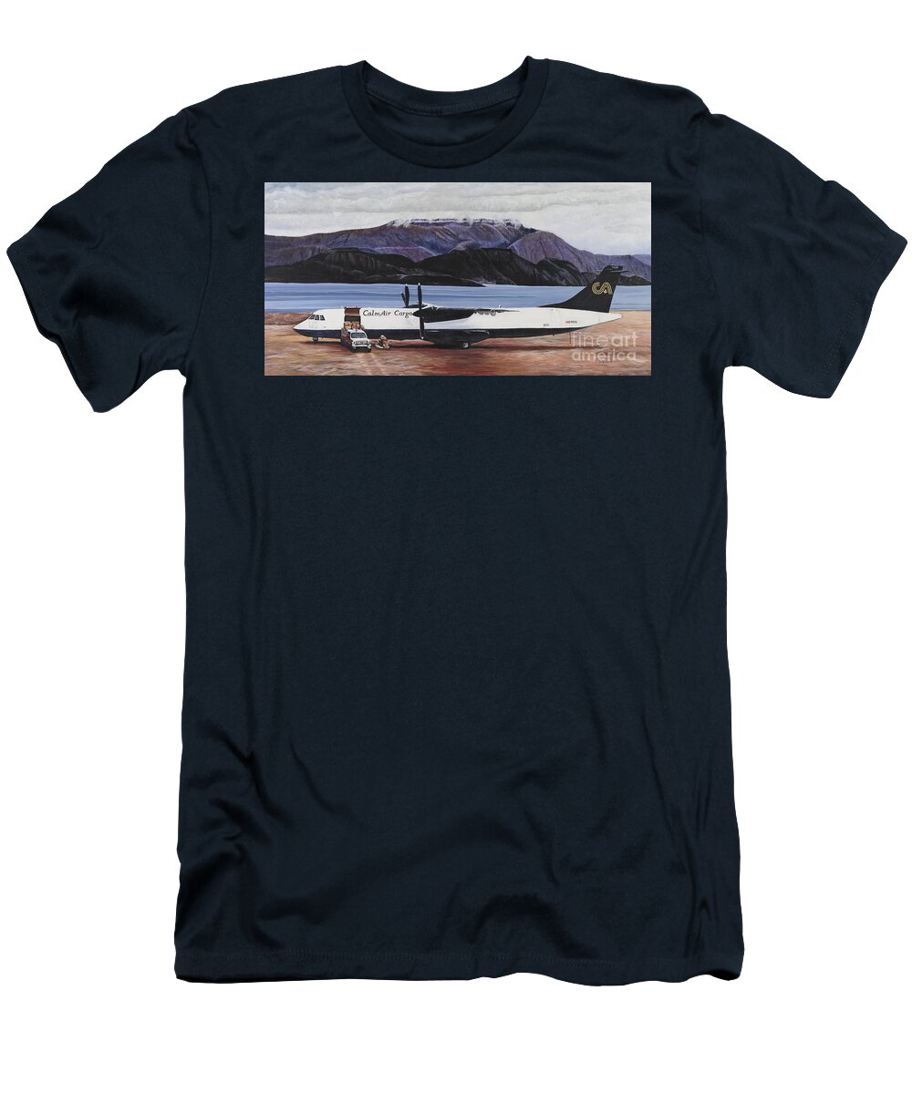722f T-Shirt featuring the painting ATR 72 - Arctic Bay by Marilyn McNish