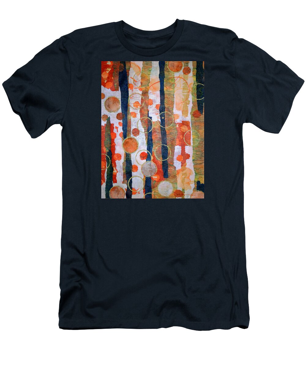 Abstract T-Shirt featuring the mixed media Autumn Dreams by Lynda Hoffman-Snodgrass
