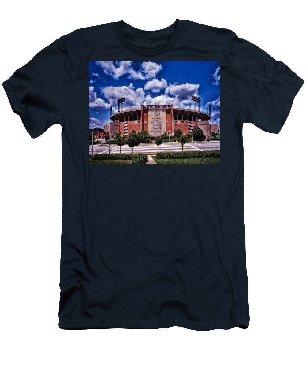Baltimore T-Shirt featuring the photograph Baltimore Memorial Stadium 1960s by Mountain Dreams