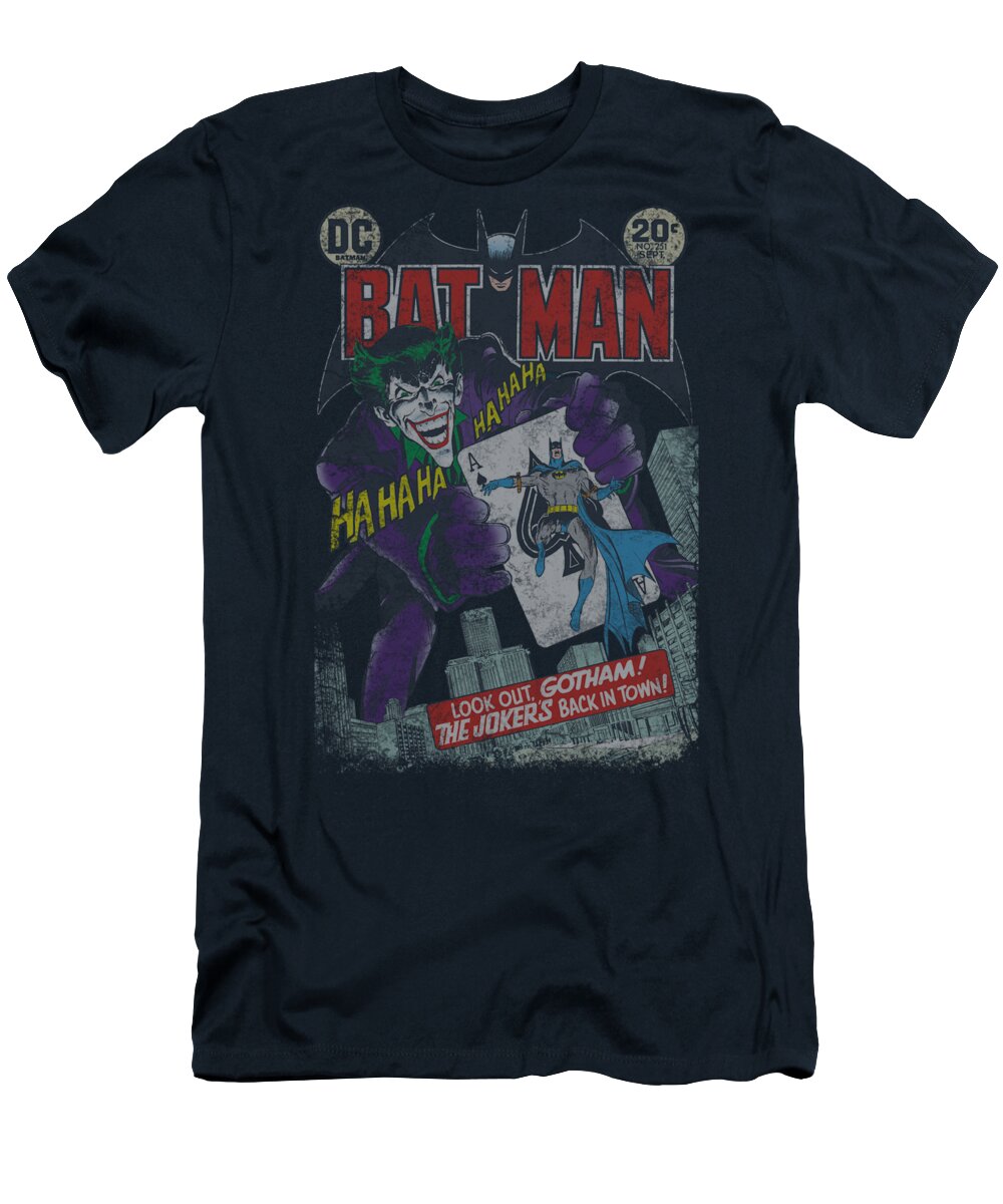 Batman T-Shirt featuring the digital art Batman - #251 Distressed by Brand A