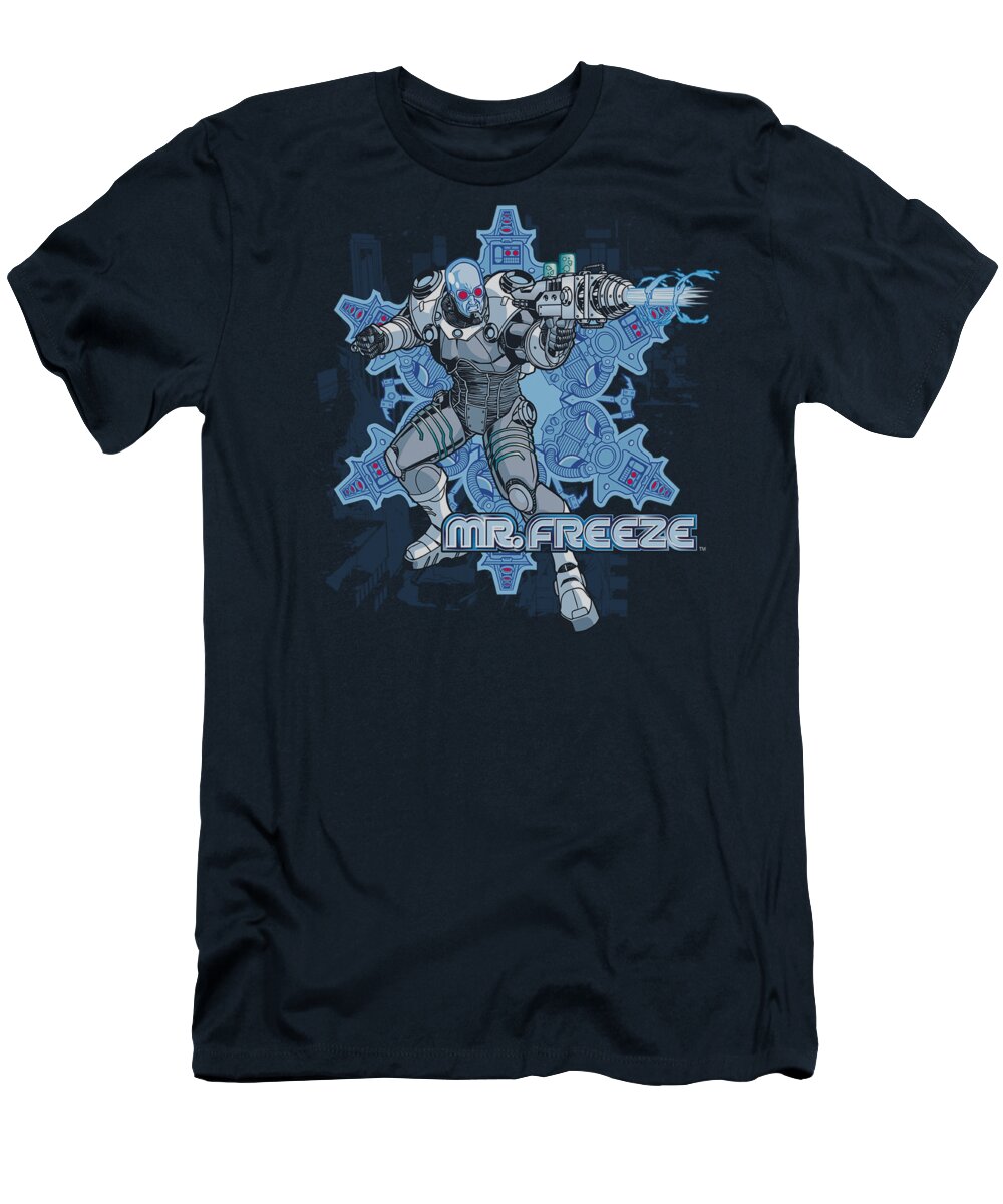 Batman T-Shirt featuring the digital art Batman - Mr Freeze by Brand A