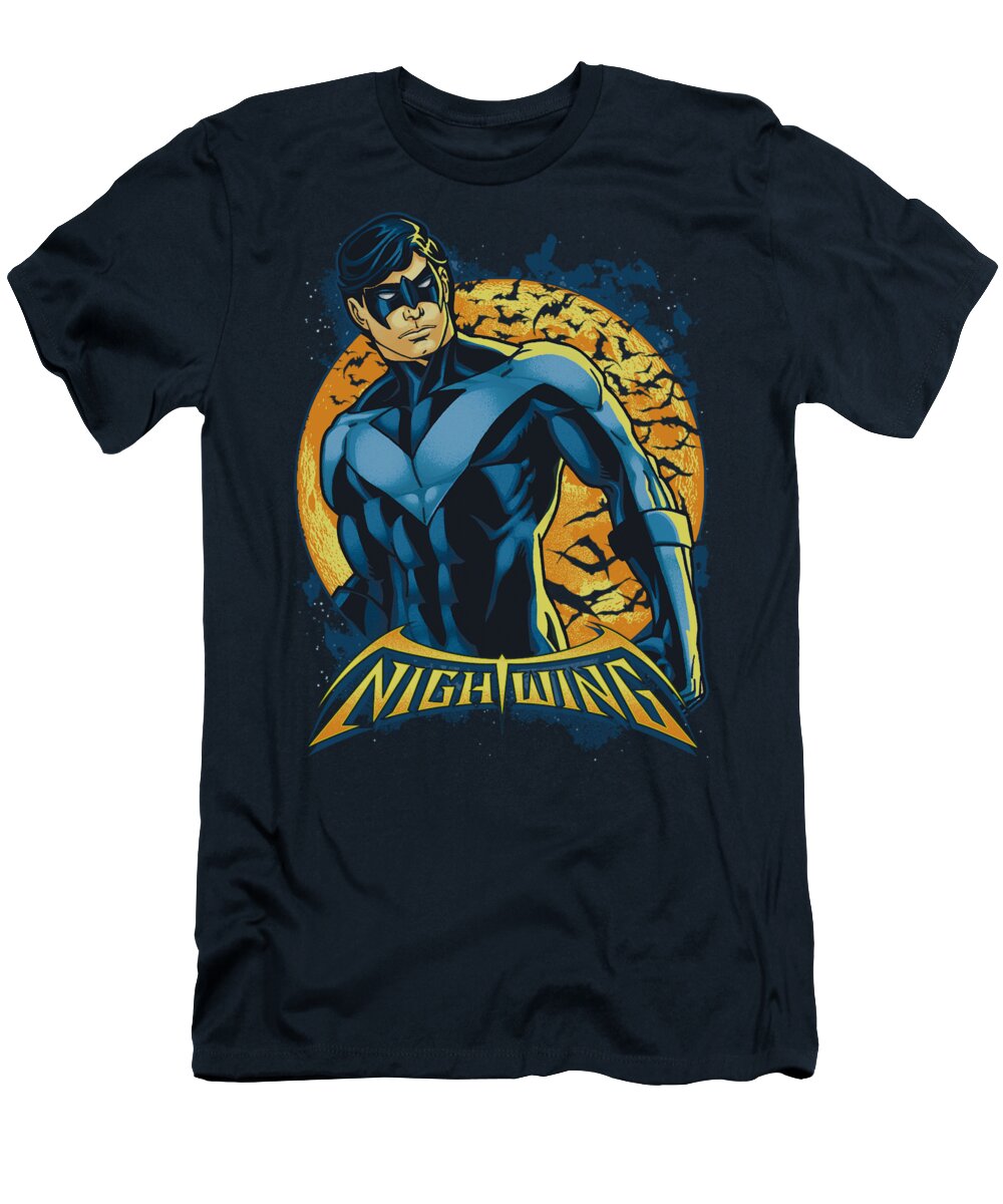 Batman T-Shirt featuring the digital art Batman - Nightwing Moon by Brand A