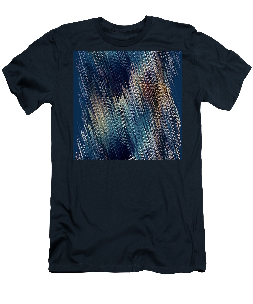 Blue T-Shirt featuring the digital art Below Zero by David Manlove