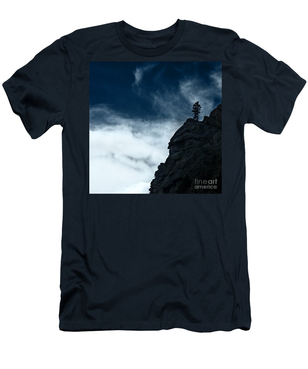 Colorado T-Shirt featuring the photograph Black Cliff by Dana DiPasquale