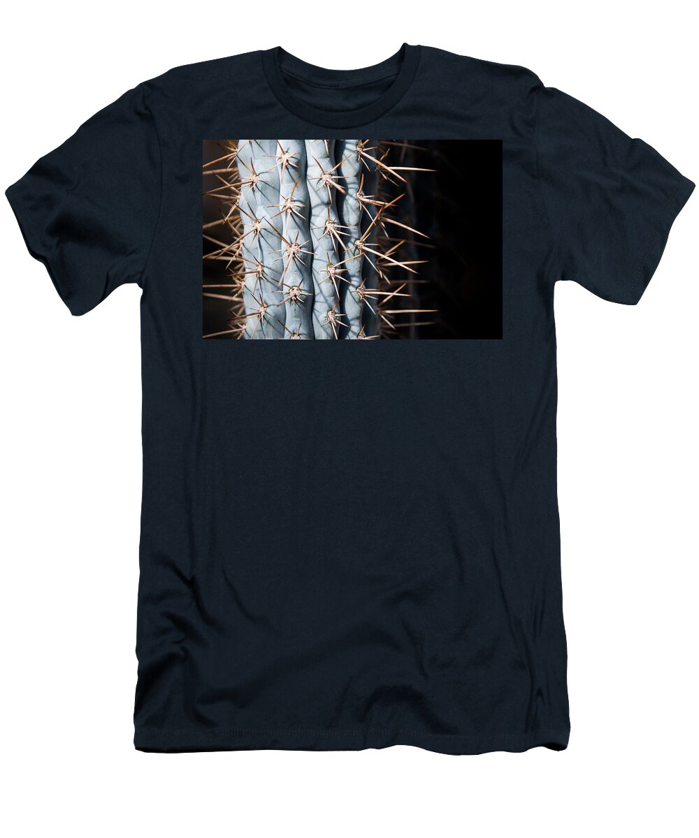 Botanical T-Shirt featuring the photograph Blue Cactus by John Wadleigh