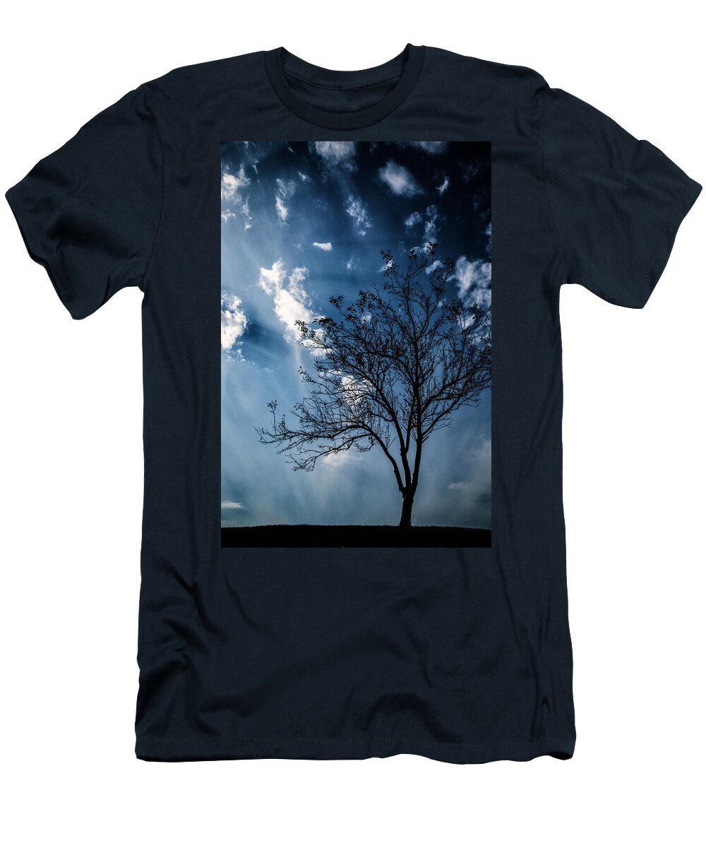 Blue Winds T-Shirt featuring the photograph Blue Winds by Karol Livote