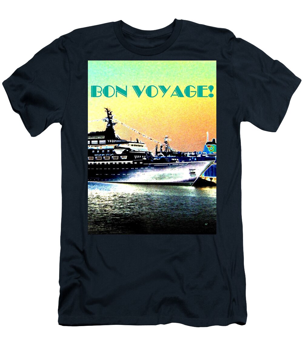 Bon Voyage T-Shirt featuring the digital art Bon Voyage by Will Borden