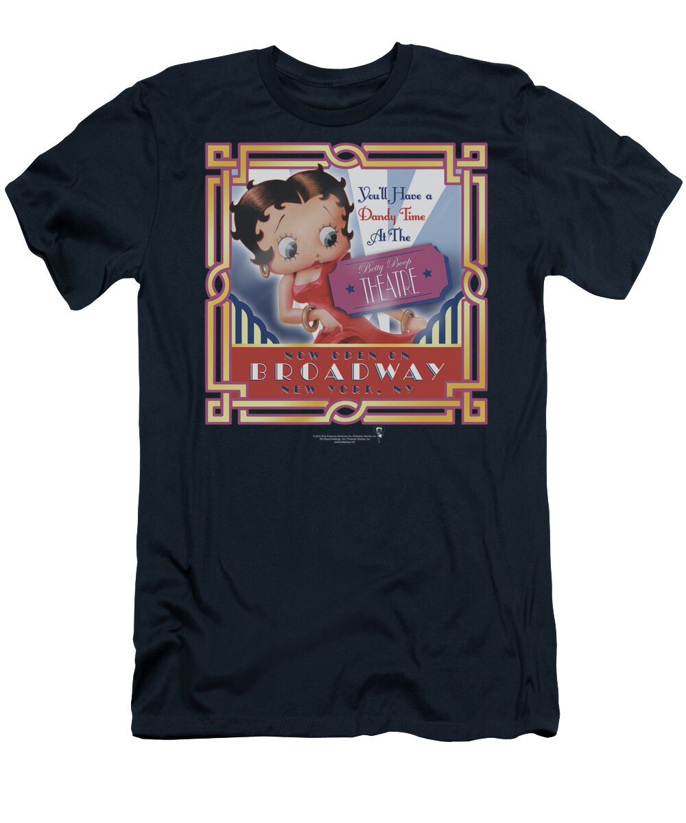 Betty Boop T-Shirt featuring the digital art Boop - On Broadway by Brand A