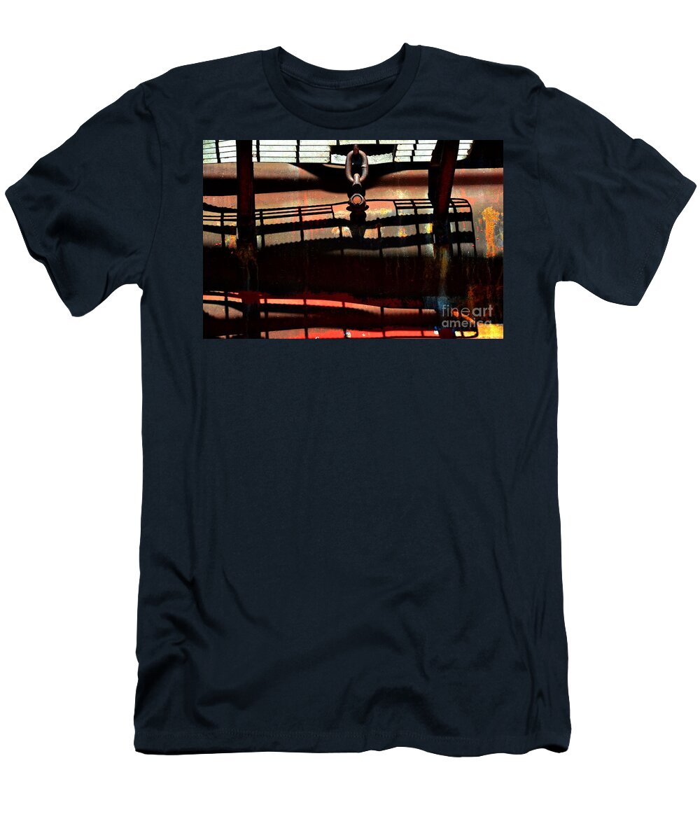 Newel Hunter T-Shirt featuring the photograph Boxcar Abstract 7 by Newel Hunter