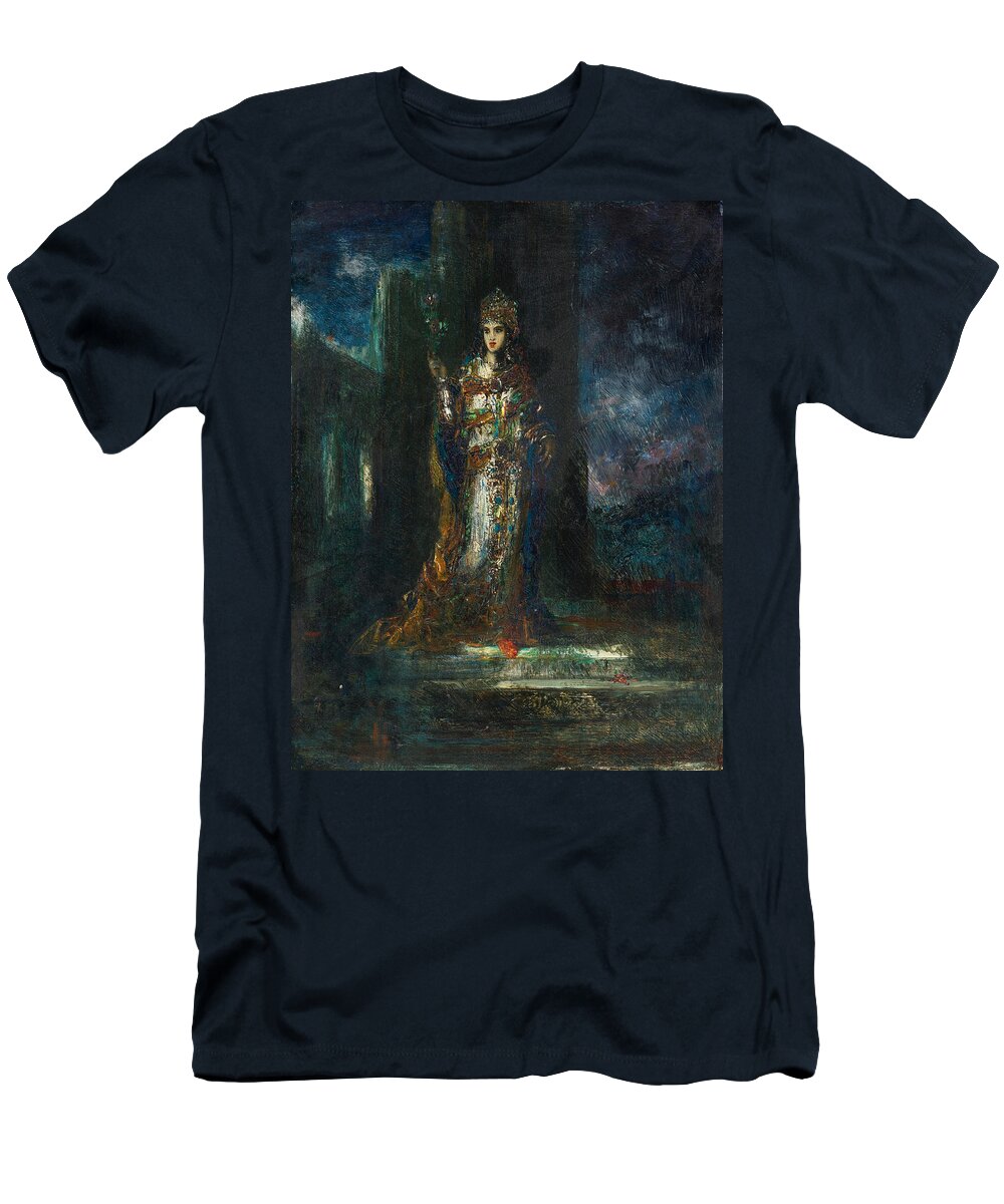 Gustave Moreau T-Shirt featuring the painting Bride of the Night also known as the Song of Songs by Gustave Moreau