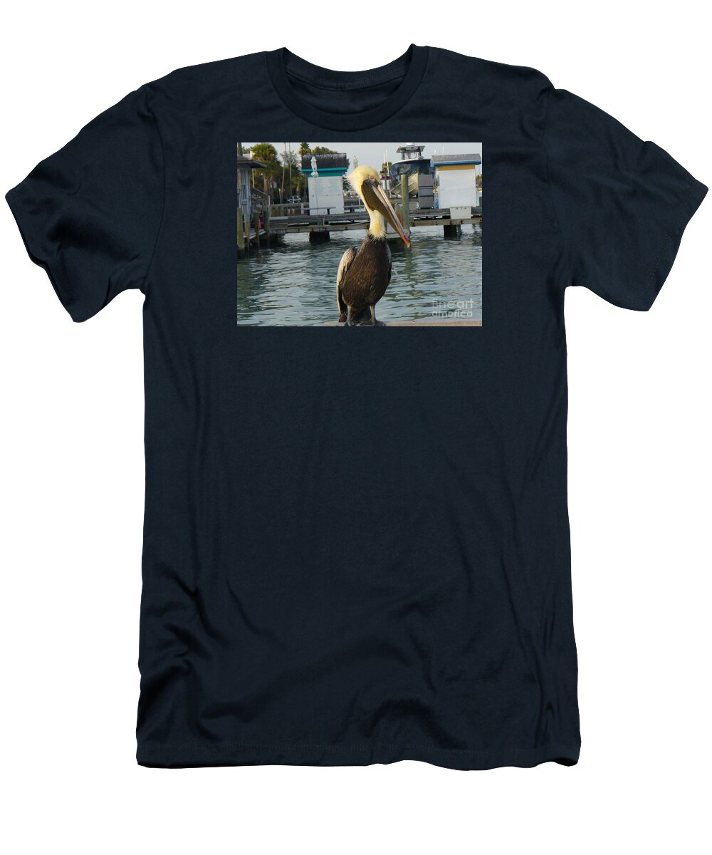 Wildlife T-Shirt featuring the photograph Brown Pelican by Lingfai Leung