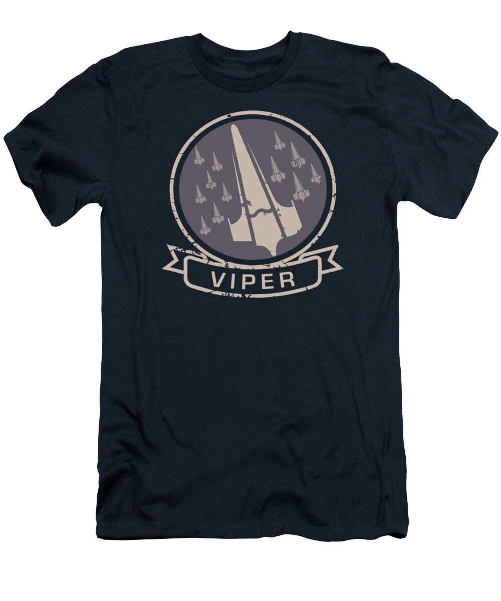  T-Shirt featuring the digital art Bsg - Viper Squad by Brand A