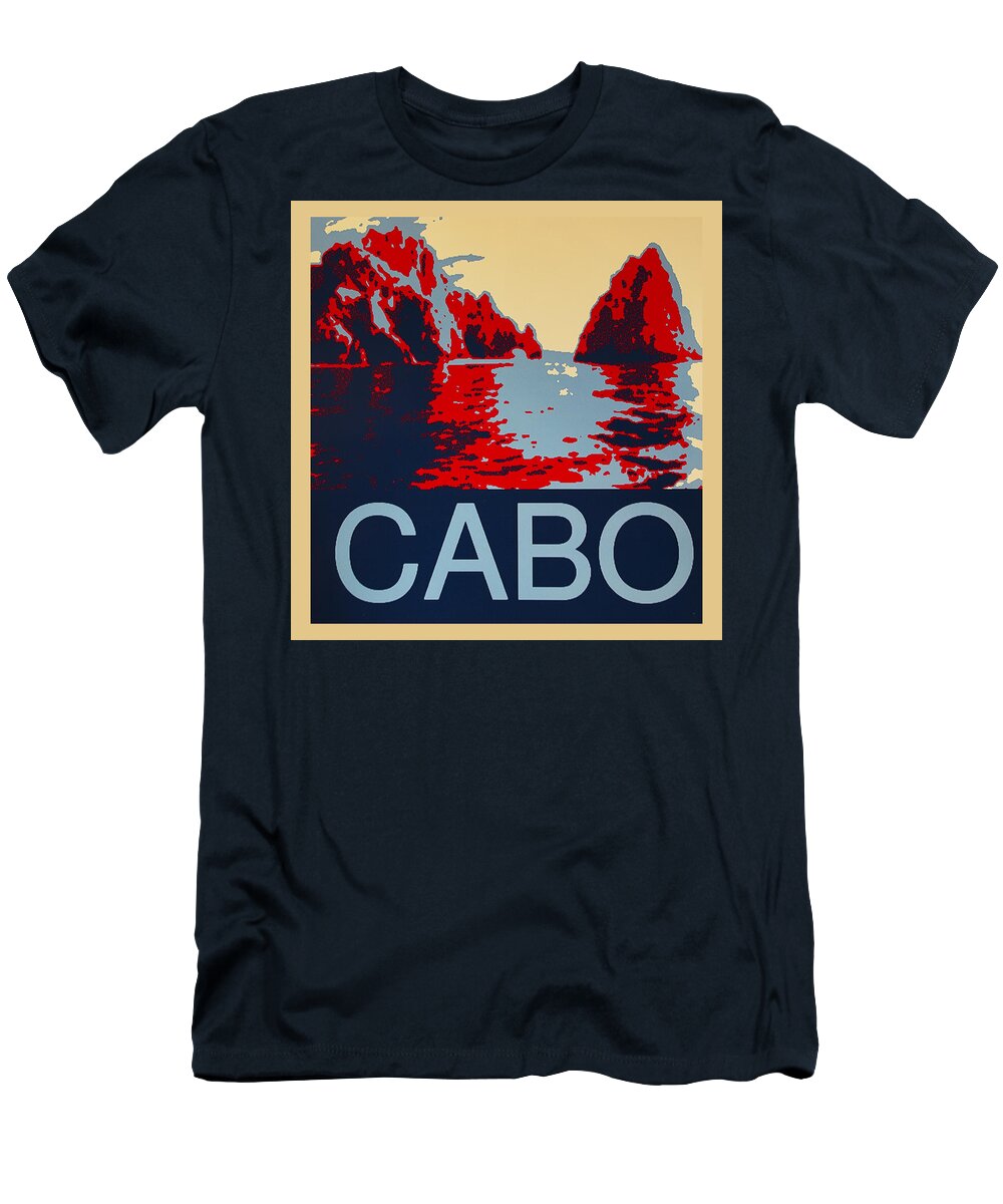 Archway At Cabo T-Shirt featuring the digital art Cabo by Barbara Snyder