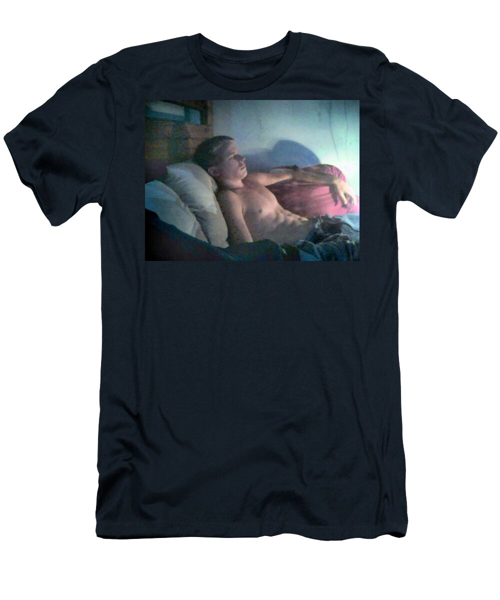 Can't Sleep T-Shirt featuring the painting Can't Sleep  by Troy Caperton