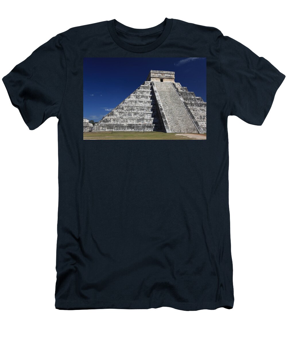Architecture T-Shirt featuring the photograph Chichen Itza Mayan Ruins Yucatan Peninsula Mexico by Wayne Moran
