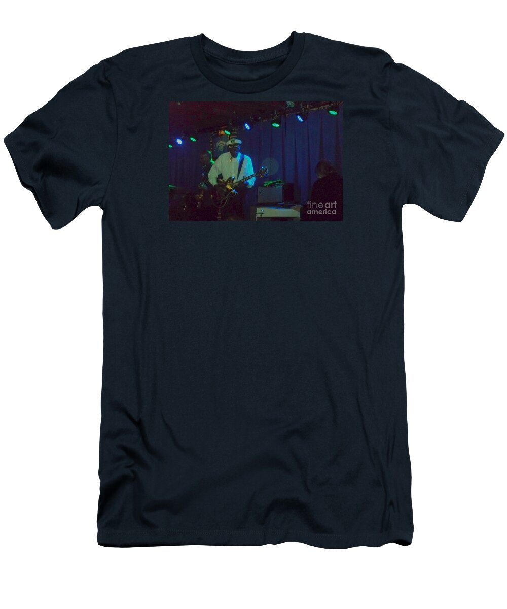  T-Shirt featuring the photograph Chuck Berry and Charles Berry Jr. by Kelly Awad