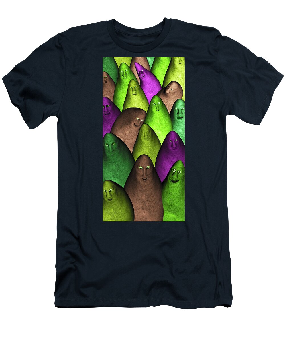 Community T-Shirt featuring the digital art Community 2 by Gabiw Art