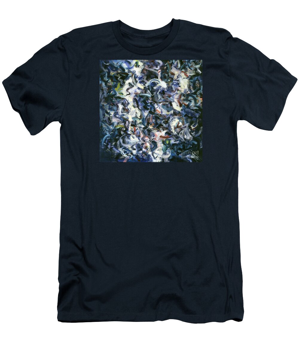 Abstraction T-Shirt featuring the painting Courage by Ritchard Rodriguez