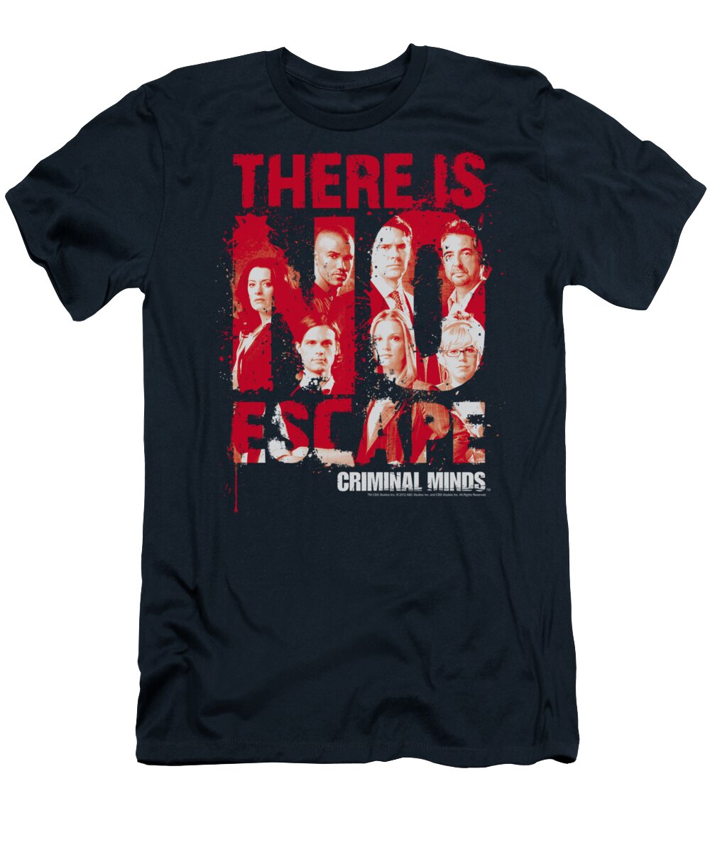 Criminal Minds T-Shirt featuring the digital art Criminal Minds - No Escape by Brand A