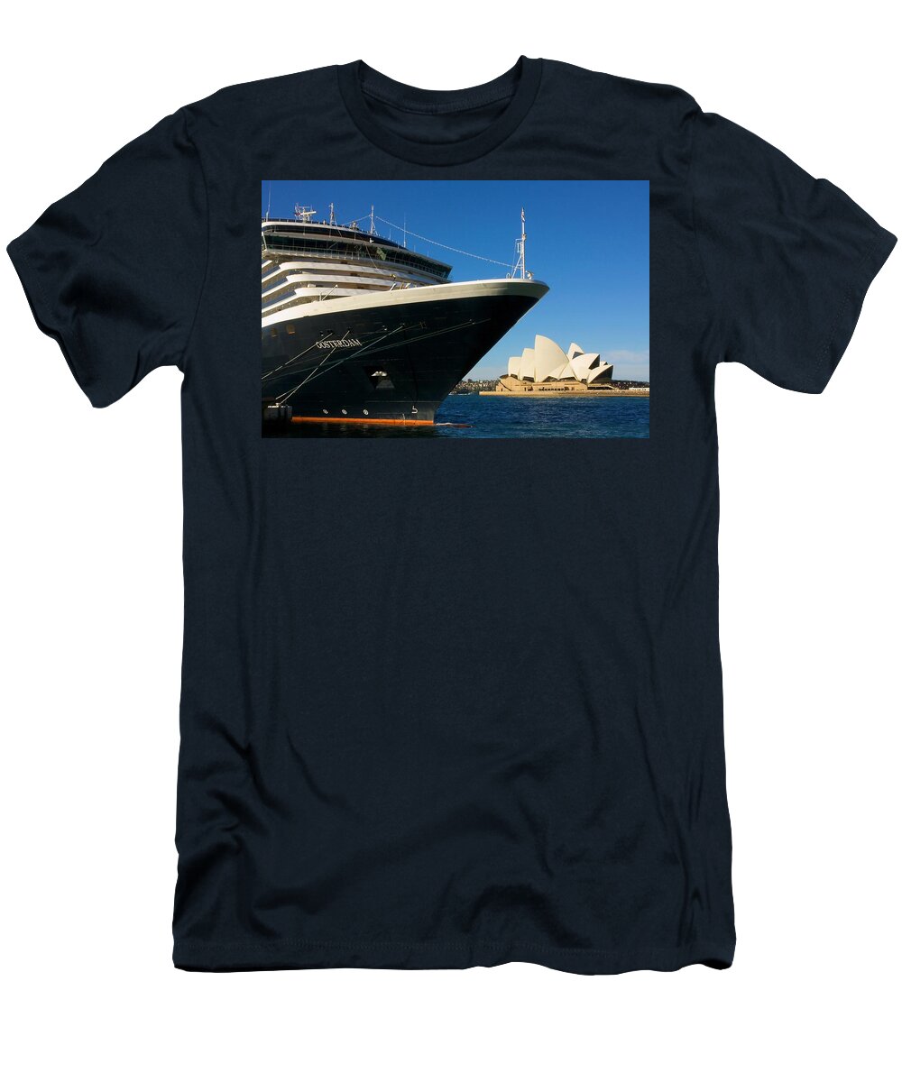 Australia T-Shirt featuring the photograph Cruise into Sydney by Stuart Litoff