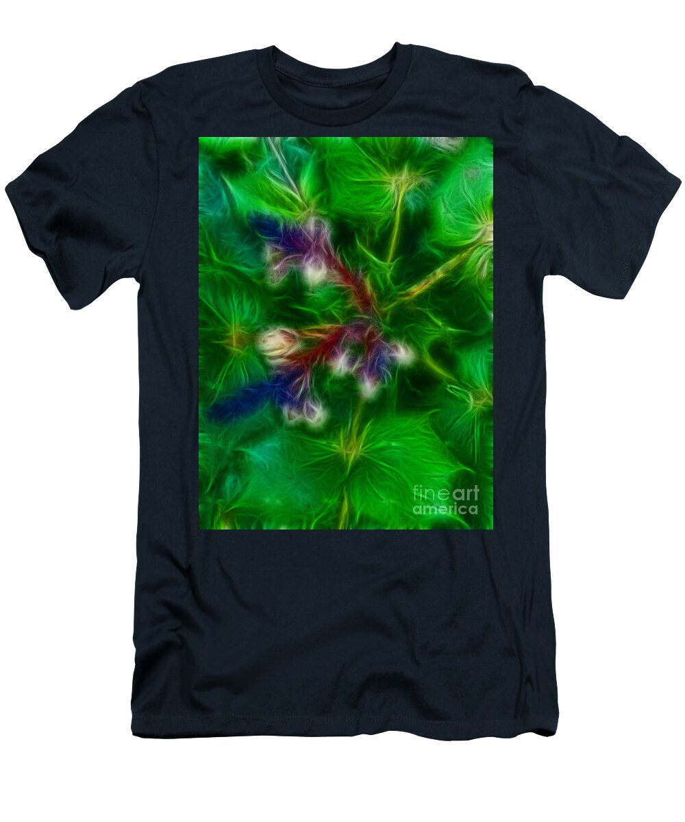  T-Shirt featuring the photograph Cuddly Feelings in Green by Eva-Maria Di Bella