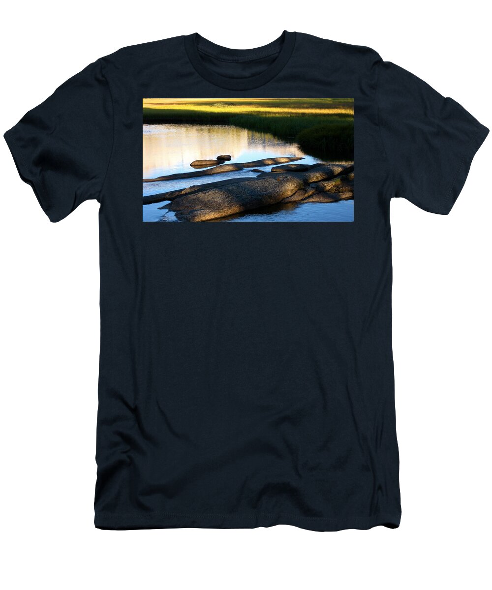 Evolution Valley T-Shirt featuring the photograph Contemplating Sunset by Amelia Racca