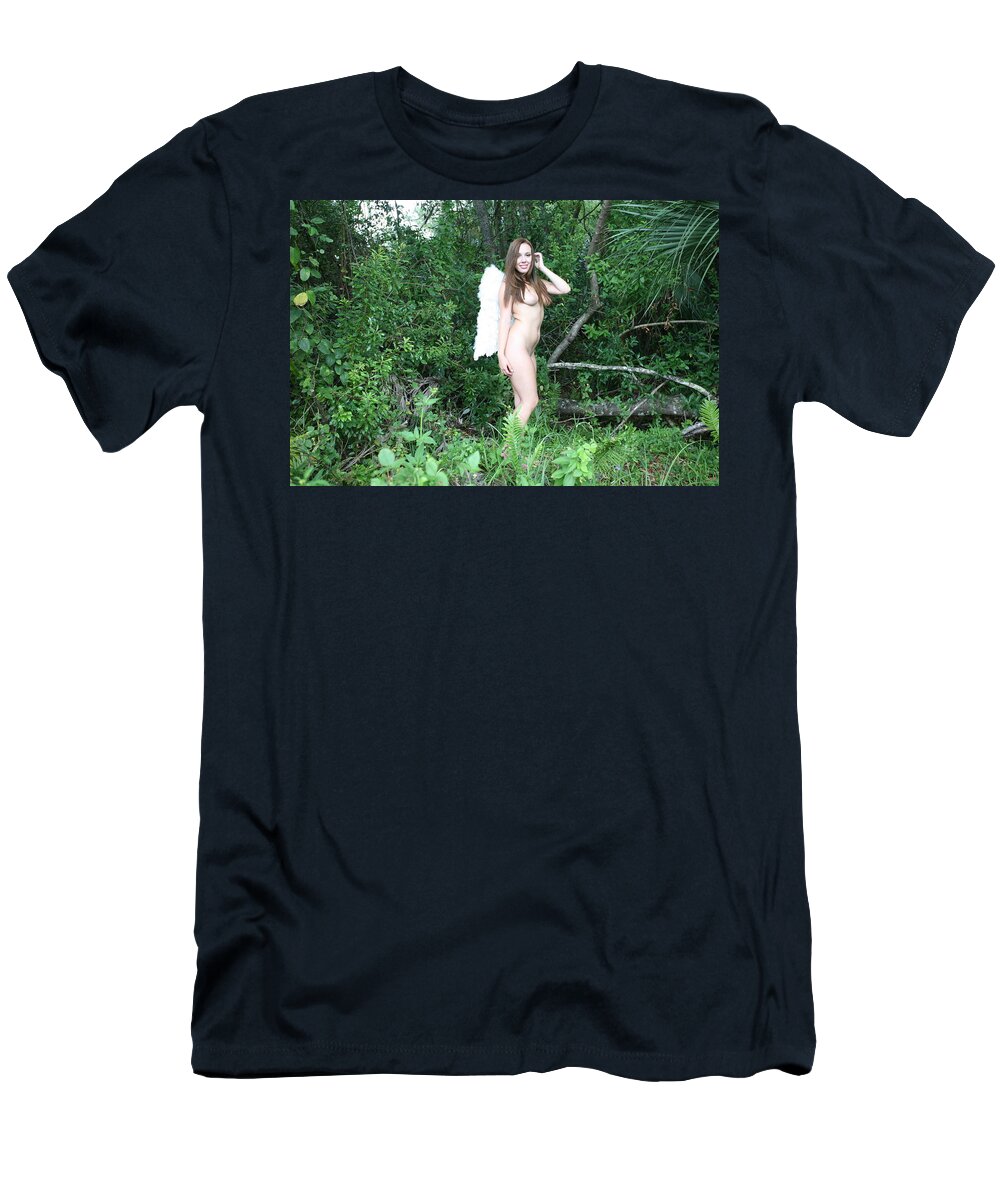 Everglades City Fl.professional Photographer Lucky Cole T-Shirt featuring the photograph Everglades City Florida Angel 2578 by Lucky Cole