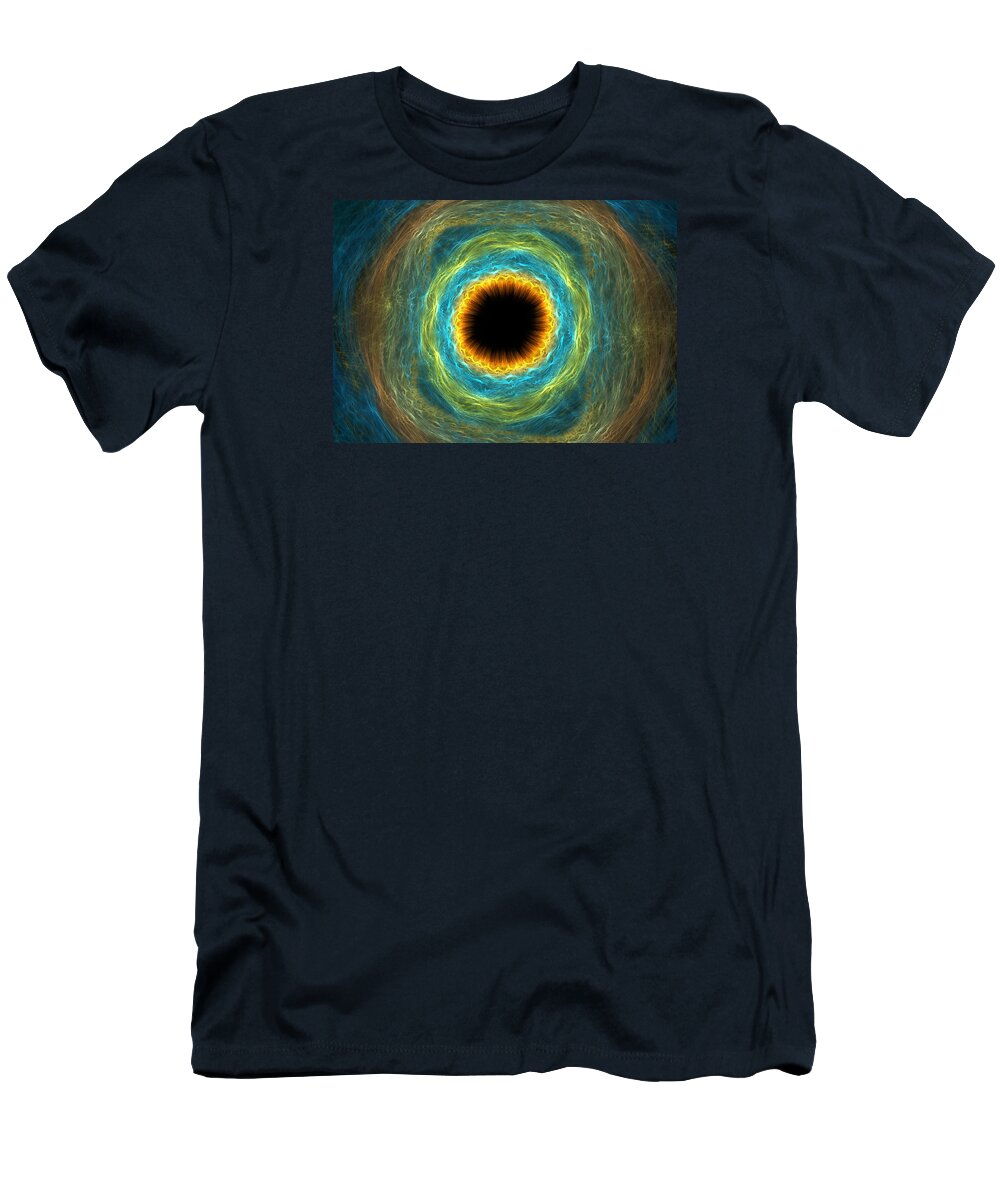 Eye T-Shirt featuring the digital art Eye iris by Martin Capek