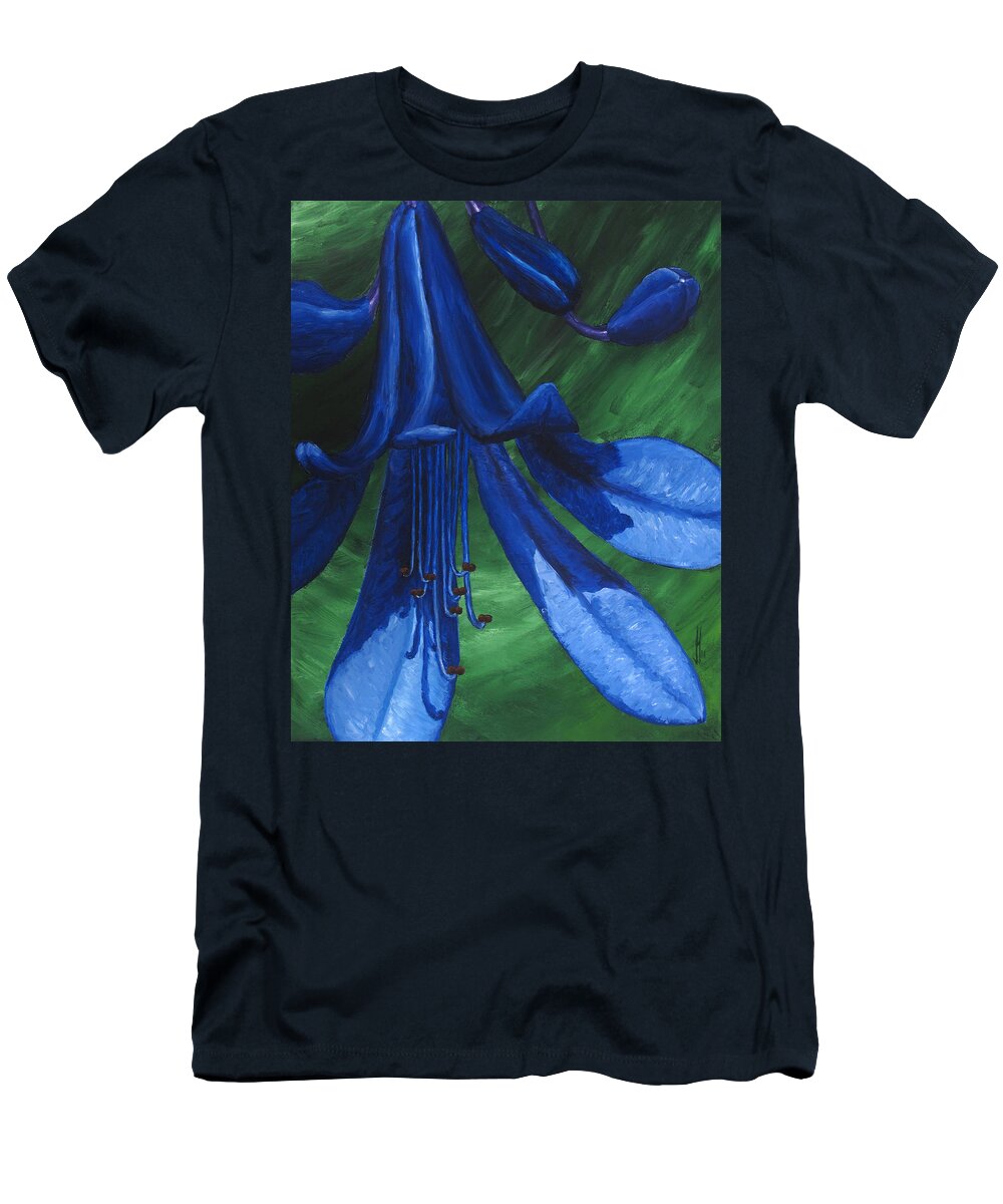 Flora T-Shirt featuring the painting Flora Series-Number 12 by Jim Harper