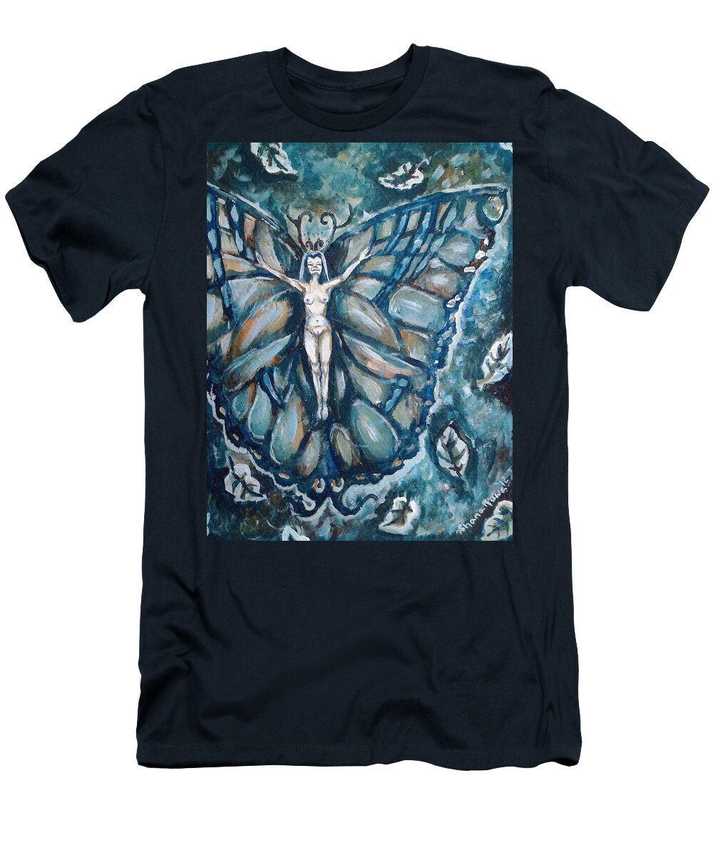 Wind T-Shirt featuring the painting Free as the wind by Shana Rowe Jackson