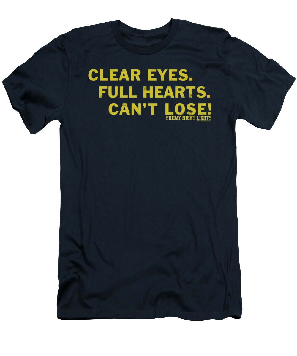 Friday Night Lights T-Shirt featuring the digital art Friday Night Lights - Clear Eyes by Brand A