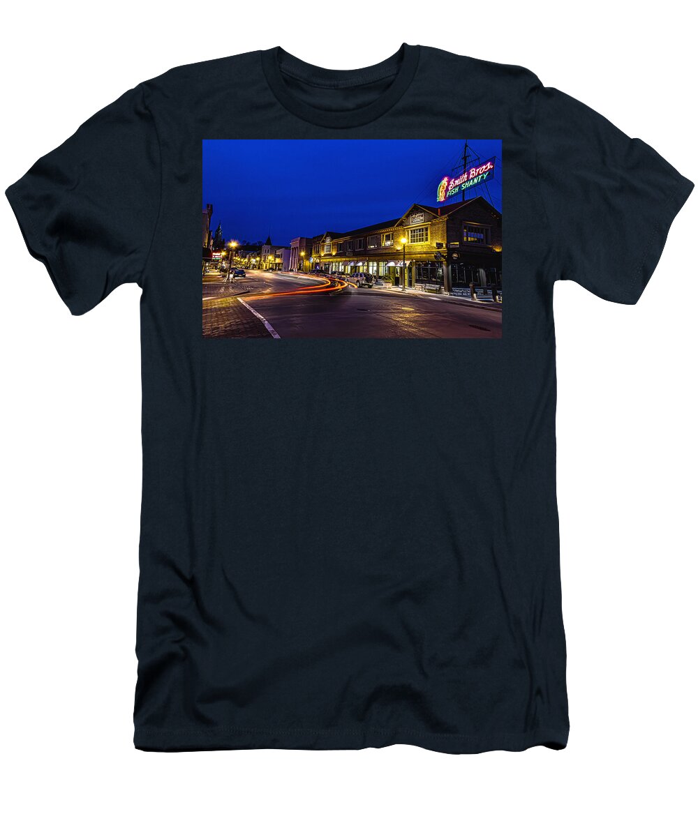 Smith Bros T-Shirt featuring the photograph Friday Night Lights by James Meyer