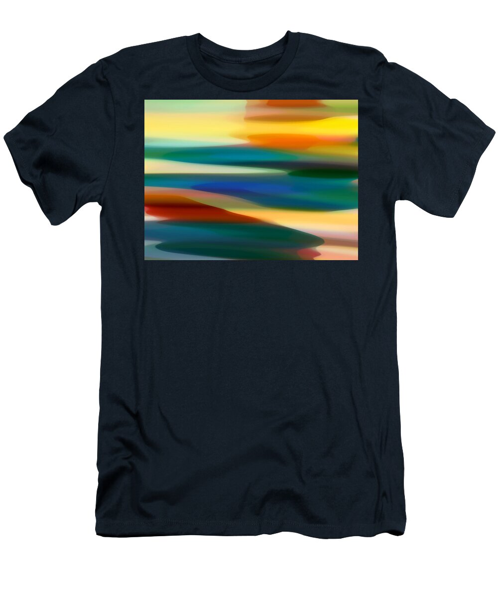 Fury T-Shirt featuring the painting Fury Seascape 6 by Amy Vangsgard