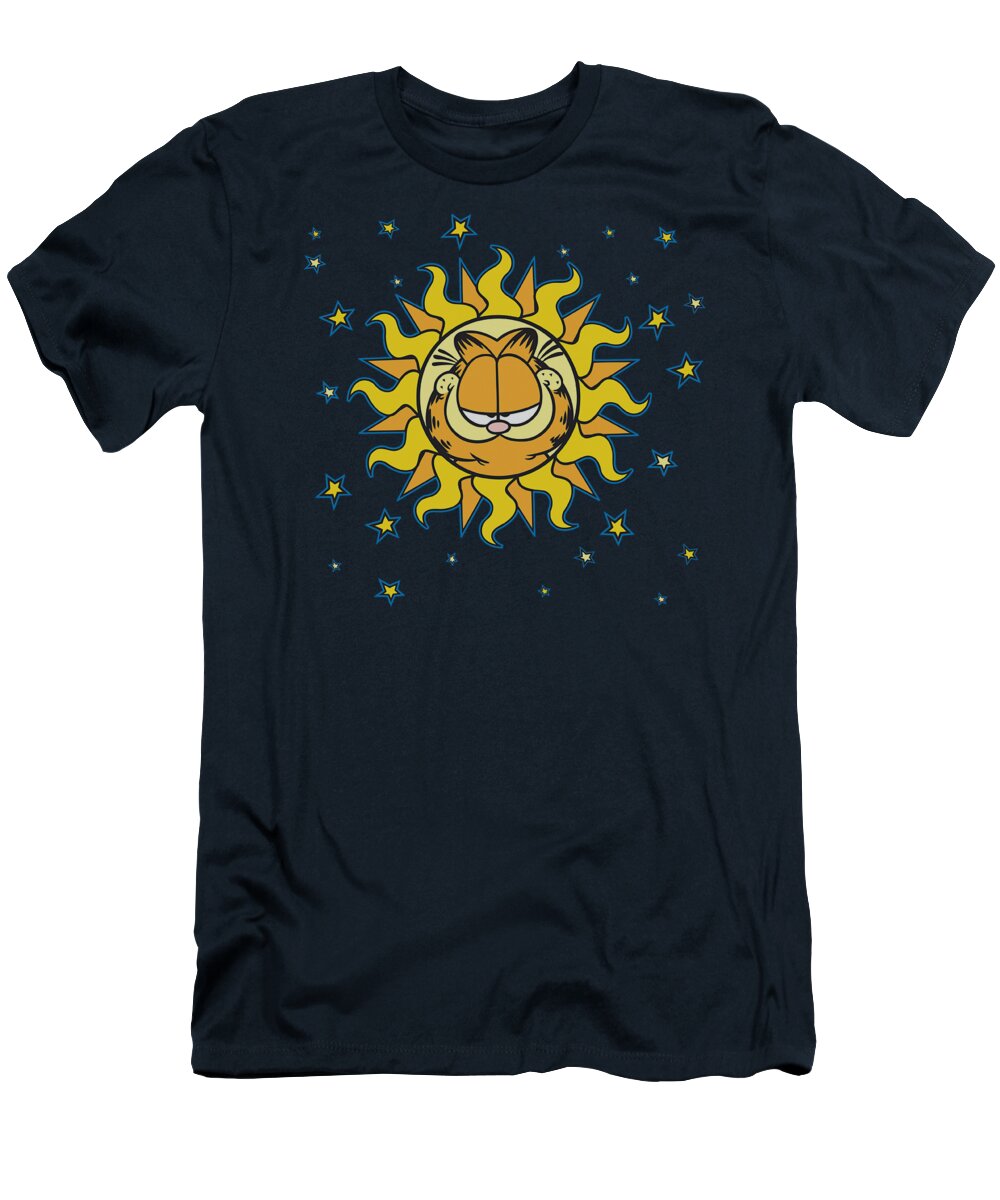 Garfield T-Shirt featuring the digital art Garfield - Celestial by Brand A