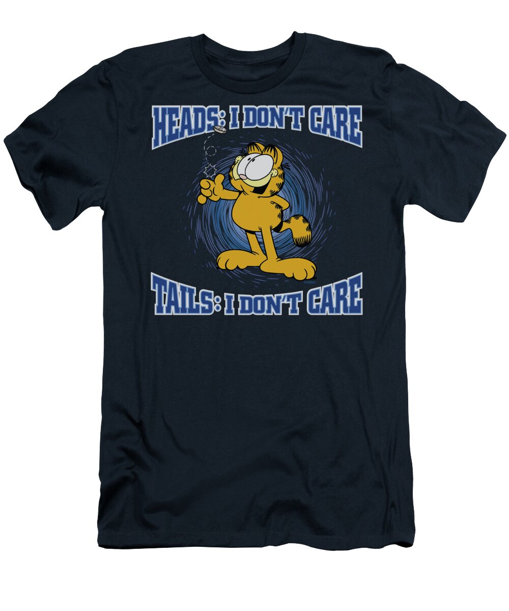 Garfield T-Shirt featuring the digital art Garfield - Heads Or Tails by Brand A