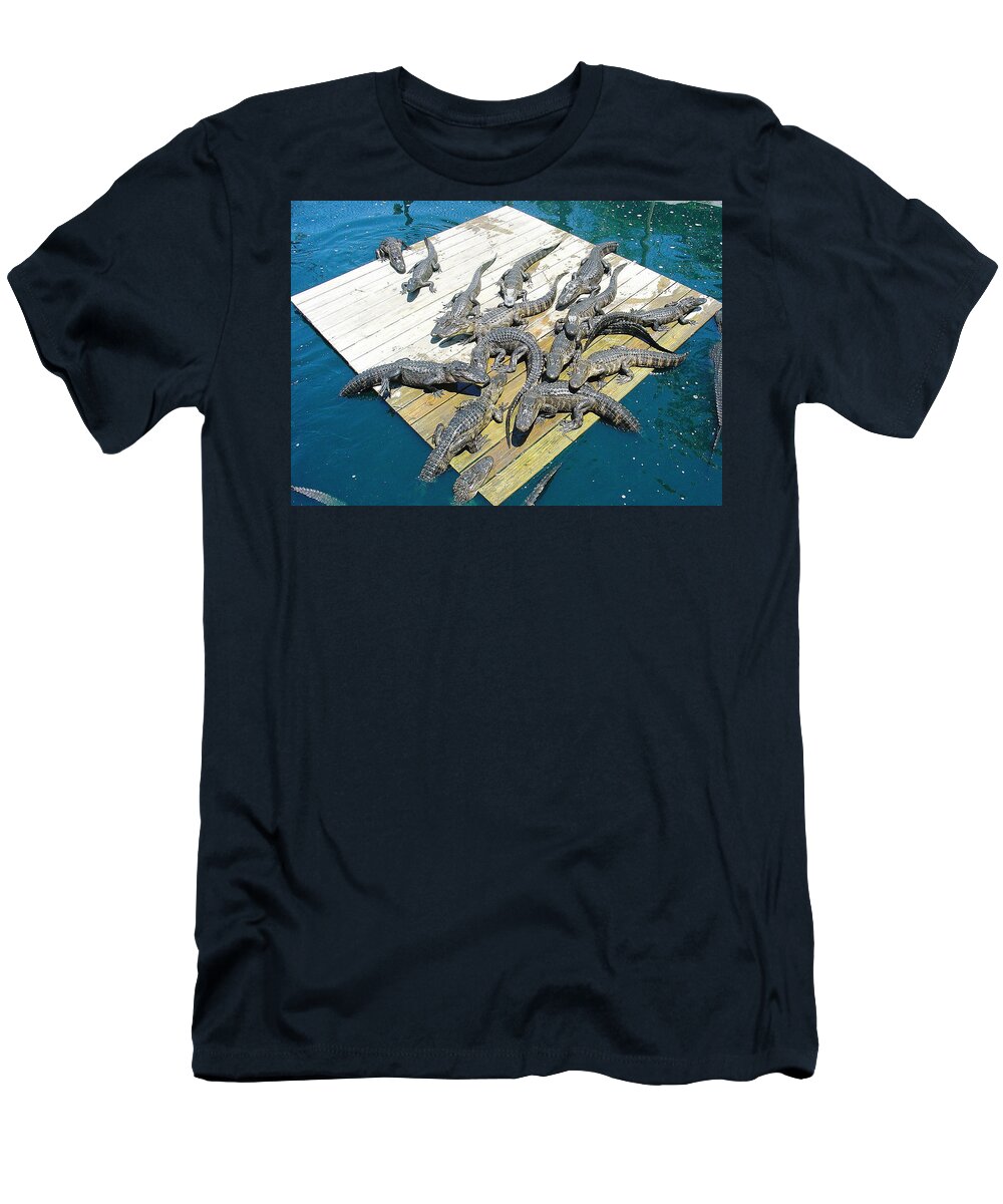 Clearwater T-Shirt featuring the photograph Gator Platform by David Nicholls
