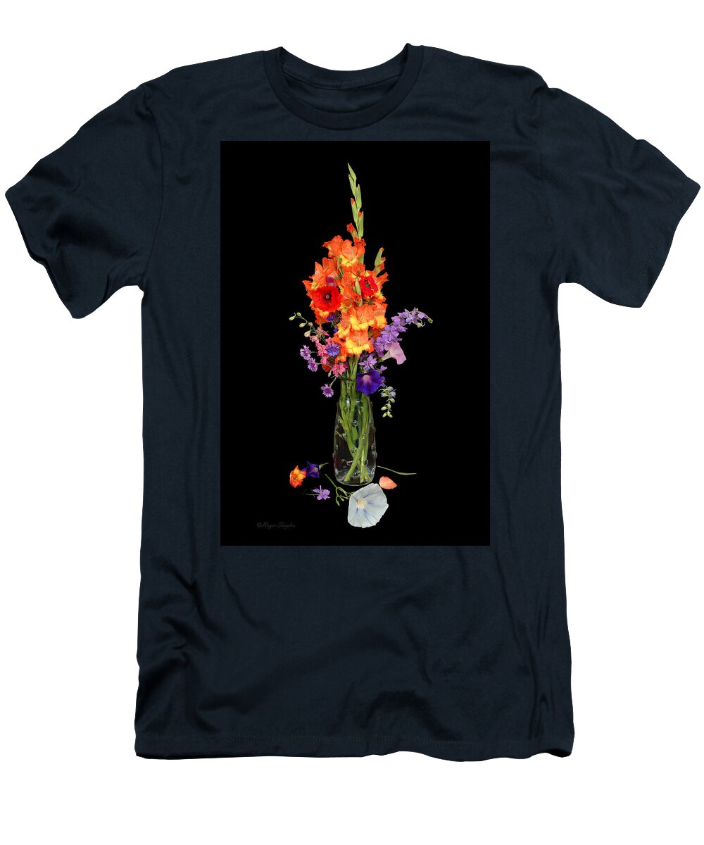 Purple T-Shirt featuring the photograph Glad Vase by Roger Snyder