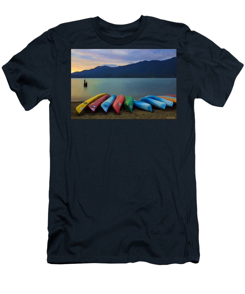 Lake T-Shirt featuring the photograph Holding On To Summer by Heidi Smith