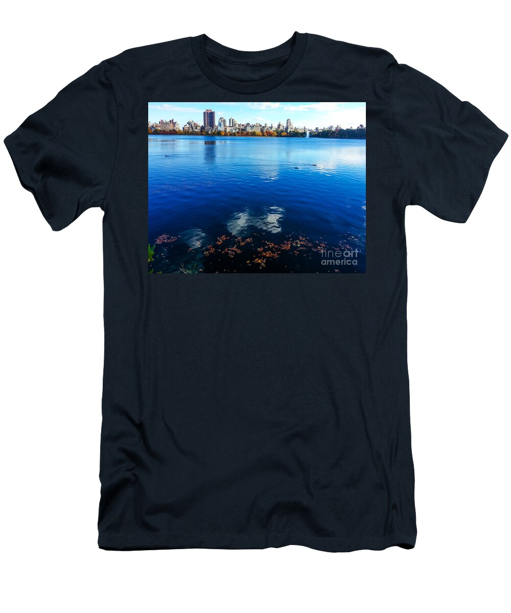 Landscape T-Shirt featuring the photograph Hudson River Fall Landscape by Charlie Cliques
